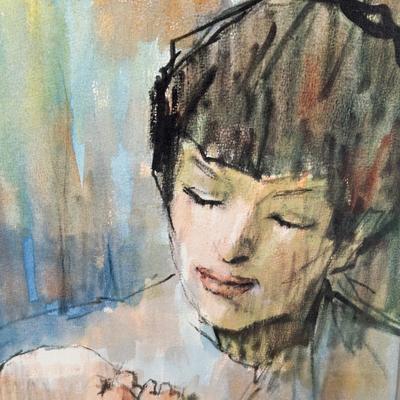 LOT 392: Cortland Butterfield Watercolor Signed Painting & Signed Watercolor Painting