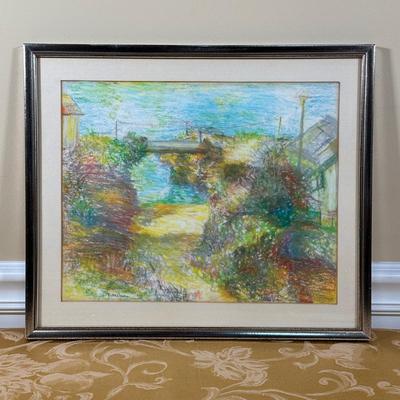 LOT 392: Cortland Butterfield Watercolor Signed Painting & Signed Watercolor Painting