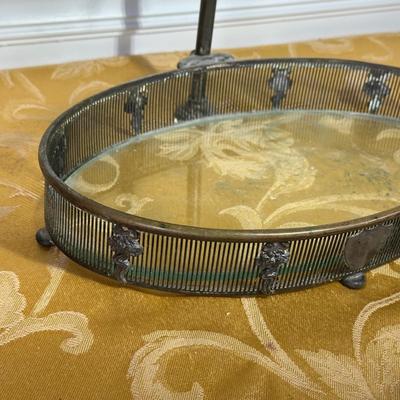 LOT 398: Antique Shaving Mirror, Vintage Tooth Powder Tins, Limoges Trinket Box & Lusterware Porcelain Victorian 4" Boot, Germany