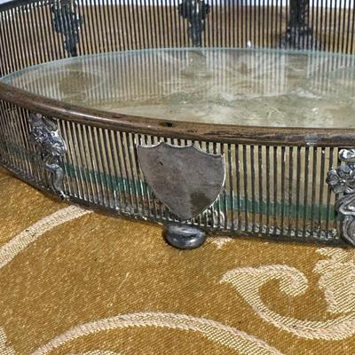 LOT 398: Antique Shaving Mirror, Vintage Tooth Powder Tins, Limoges Trinket Box & Lusterware Porcelain Victorian 4" Boot, Germany