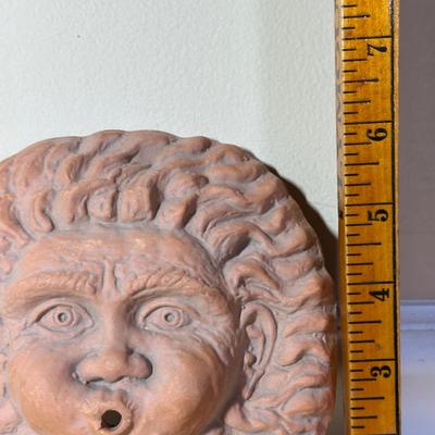 LOT 400: Cricket Forge Turtle Luminaire with Small Terra Cotta Wall Reliefs