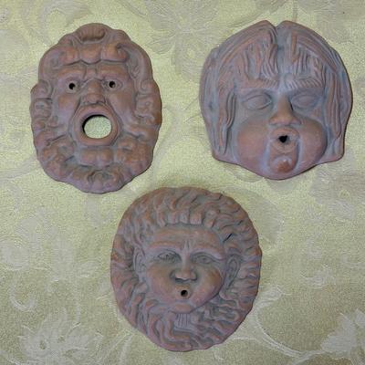 LOT 400: Cricket Forge Turtle Luminaire with Small Terra Cotta Wall Reliefs