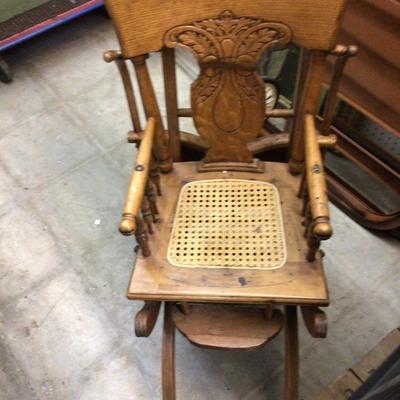 Wood High Chair - Stroller