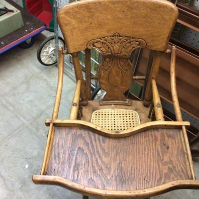 Wood High Chair - Stroller