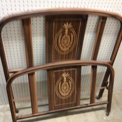 Metal Bed Headboard and Matching Footboard