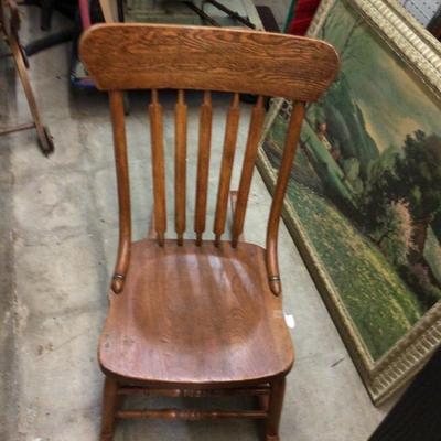 Wood Sewing Rocker