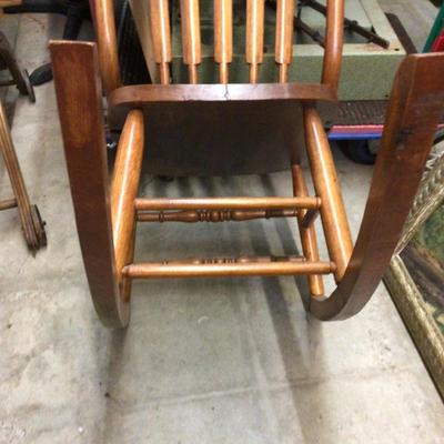 Wood Sewing Rocker
