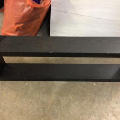 Black Wood Frame With Shelf