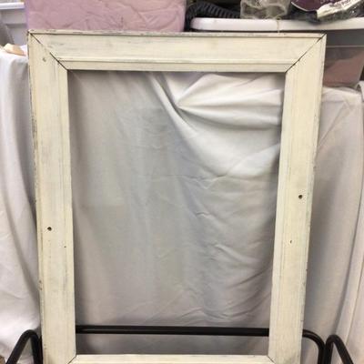 Three White Shabby Chic Large Wood Picture Frames