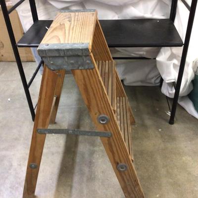 Two Step Wood Ladder