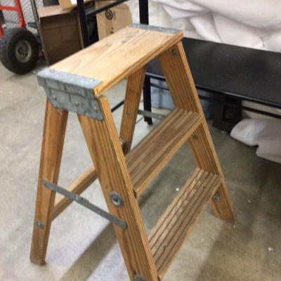 Two Step Wood Ladder