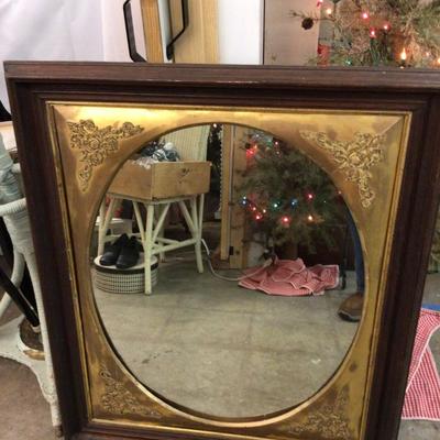 Large Decorative Wood Mirror