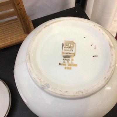 Vintage Pottery and Wood Lot