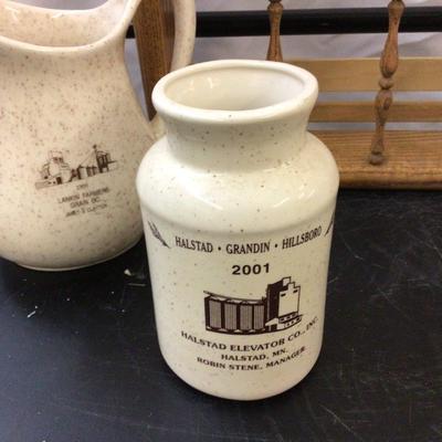 Vintage Pottery and Wood Lot