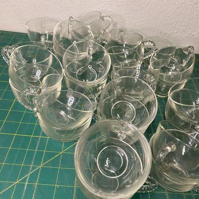 Anchor Hocking Punch Bowl Set with Extra Cups