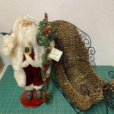 Sled with TJ Collection Santa