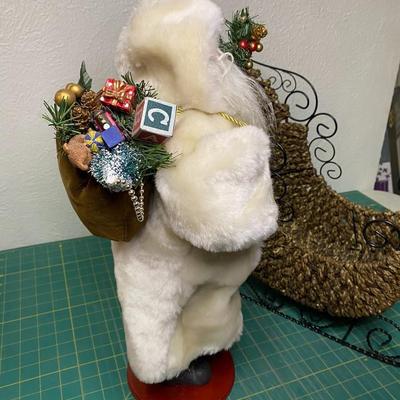 Sled with TJ Collection Santa