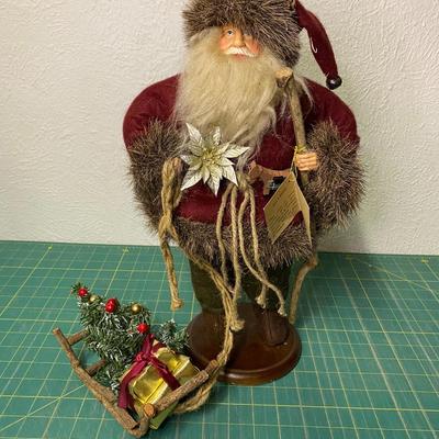 TJ Collection Santa Pulling Sled