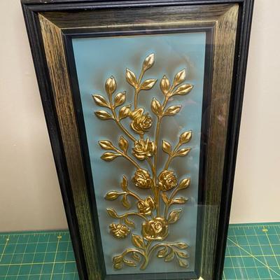 Vintage Gold Rose Artwork