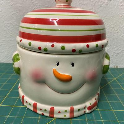 Snowman Stained Glass and Candy Dish