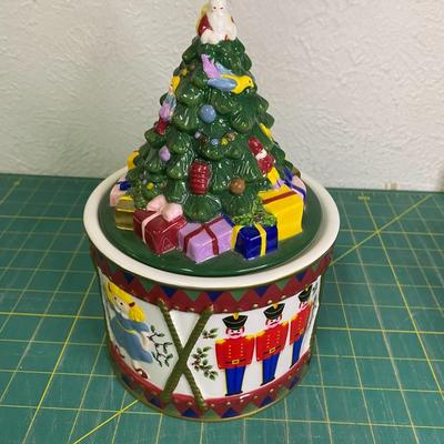 Spode Candy Dish and Christmas Card Lot