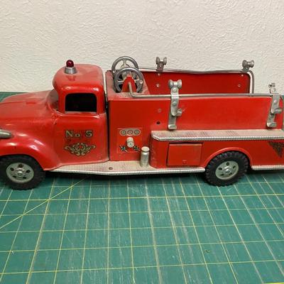 Vintage Metal Fire Truck