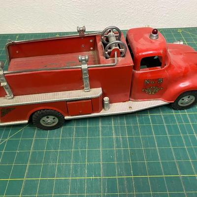 Vintage Metal Fire Truck