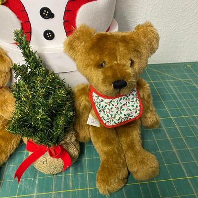 Christmas Bear and Stackable Snowman
