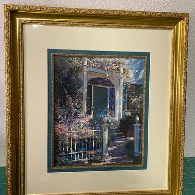 Framed Print of Front Path to Door 