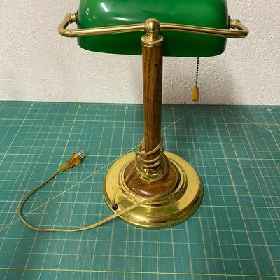 Green Banker's Desk Lamp