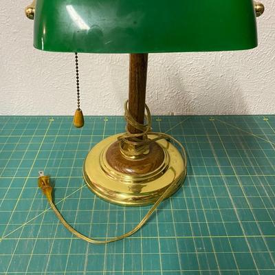 Green Banker's Desk Lamp
