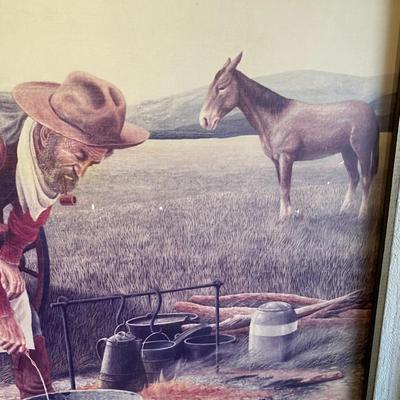 Framed Print of Western Camp Cook