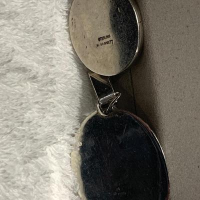 TWO Sterling Silver Pendants - One Hallmarked By R. Bennett