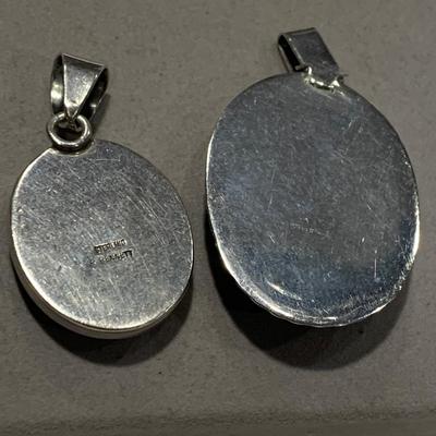TWO Sterling Silver Pendants - One Hallmarked By R. Bennett