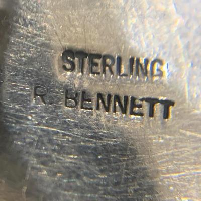 TWO Sterling Silver Pendants - One Hallmarked By R. Bennett