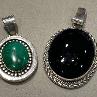 TWO Sterling Silver Pendants - One Hallmarked By R. Bennett