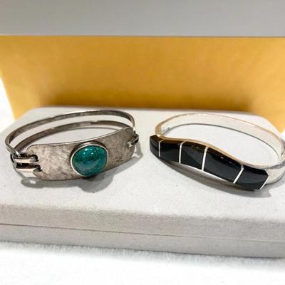 TWO Sterling Silver Bracelets