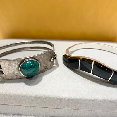 TWO Sterling Silver Bracelets