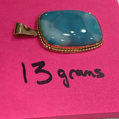Beautiful 14k Yellow Gold Matching Pendant & Ring