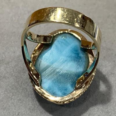 Beautiful 14k Yellow Gold Matching Pendant & Ring