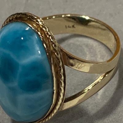 Beautiful 14k Yellow Gold Matching Pendant & Ring
