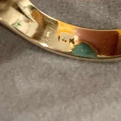 Beautiful 14k Yellow Gold Matching Pendant & Ring