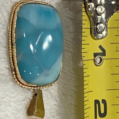 Beautiful 14k Yellow Gold Matching Pendant & Ring