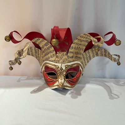 Venetian Mardi Gras Jester Mask (DR-RG)