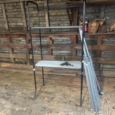 Two Metal Shelving Units (G-MG)