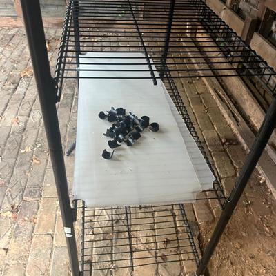 Two Metal Shelving Units (G-MG)