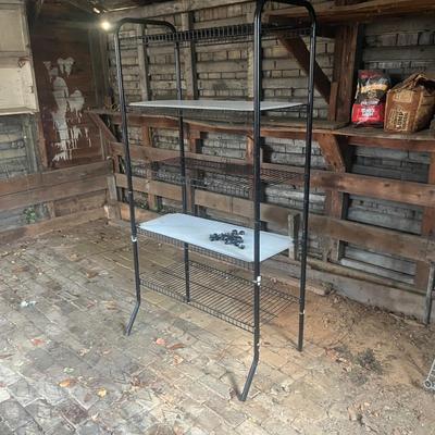 Two Metal Shelving Units (G-MG)