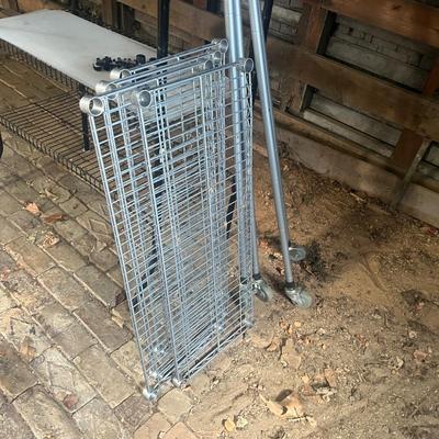 Two Metal Shelving Units (G-MG)