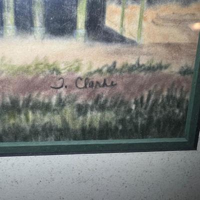 Signed Modern Ranch Home Painting (DR-RG)