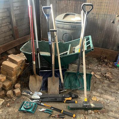 Garden Cart, Garbage Can & Yard Tools (G-MG)